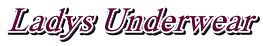 Ladys Underwear